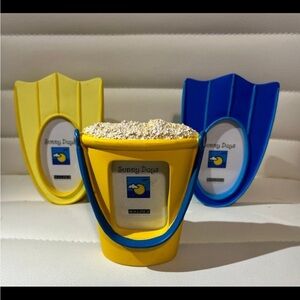 Yellow and Blue Sand Bucket Photo Frame